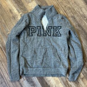 Gray PINK Pullover Sweatshirt
